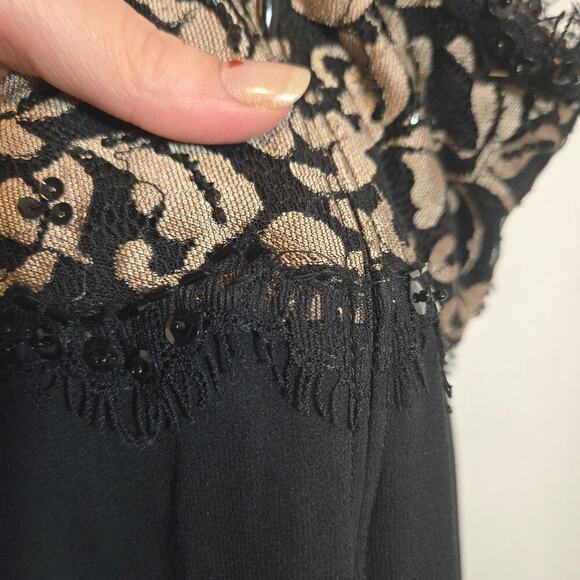 Tadashi Collection Sequin Maxi Gown Dress Halter Lace Event Lined Y2K Glam 6 - Picture 10 of 10